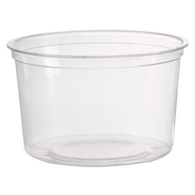 Deli Containers, 16 Oz, Clear, Plastic, 50/Pack, 10 Packs/Carton