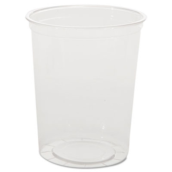 Deli Containers, 32 Oz, Clear, Plastic, 50/Pack, 10 Packs/Carton