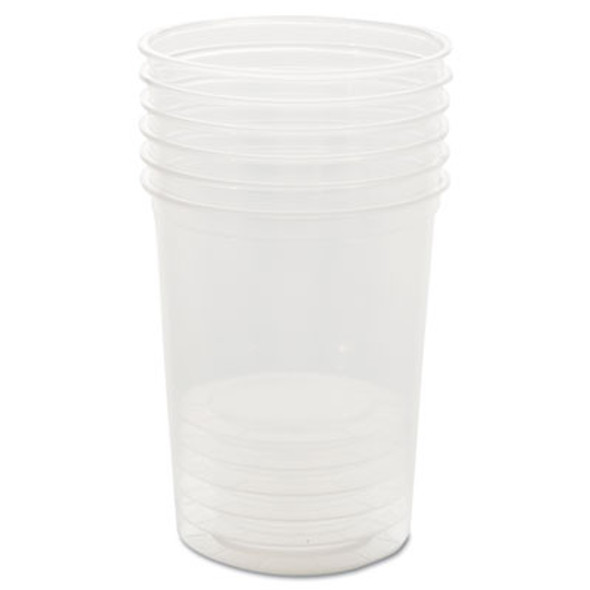 Deli Containers, 32 Oz, Clear, Plastic, 50/Pack, 10 Packs/Carton