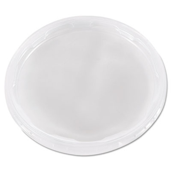 Deli Container Lids, Plug-Style, Clear, Plastic, 50/Pack, 10 Packs/Carton
