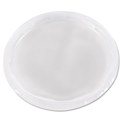 Deli Container Lids, Plug-Style, Clear, Plastic, 50/Pack, 10 Packs/Carton
