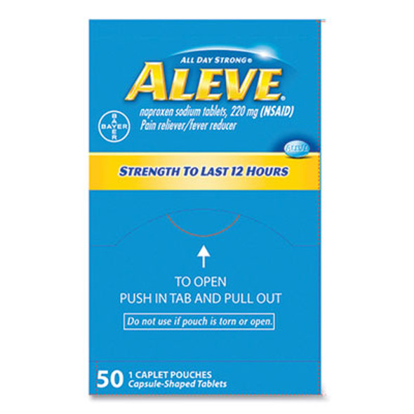 Pain Reliever Tablets, 50 Packs/Box