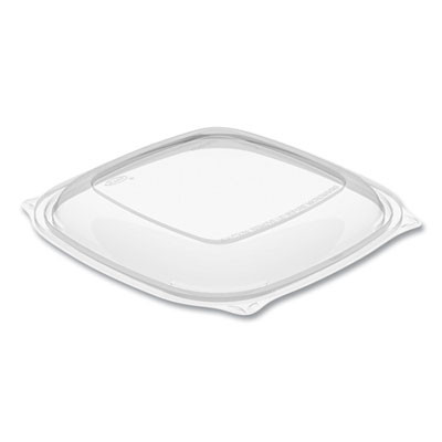 Presentabowls Pro Clear Square Lids For 24 Oz To 32 Oz Bowls, 8.5 x 8.5 x 0.5, Clear, Plastic, 63/Bag, 4 Bags/Carton