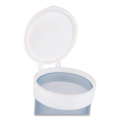 Adjustable Water Cup Dispenser With Removable Cap, For 4 Oz To 10 Oz Cups, Frosted Blue