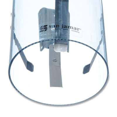 Large Pull-Type Water Cup Dispenser, For 12 Oz Cups, Translucent Blue