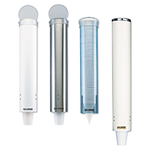 Small Pull-Type Water Cup Dispenser, For 5 Oz Cups, Stainless Steel
