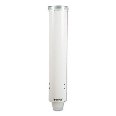 Small Pull-Type Water Cup Dispenser, For 5 Oz Cups, White