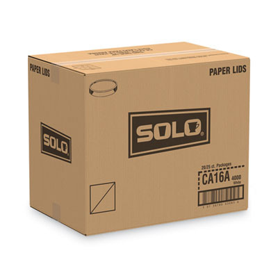 Spiral-Wound Paper Hot Cup Lids, Fits 16 Oz Hot Cups, Paper, White, 25/Sleeve, 20 Sleeves/Carton