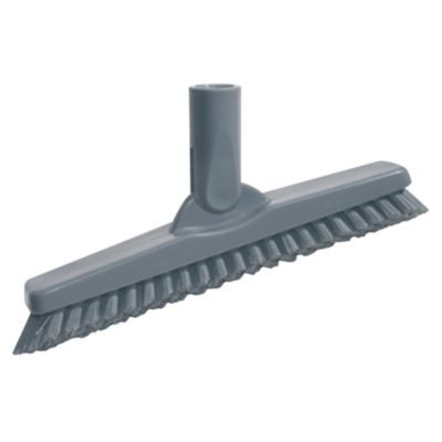 Smartcolor Swivel Corner Brush, Black Polypropylene Bristles, 8.83" Brush, Gray Plastic Handle