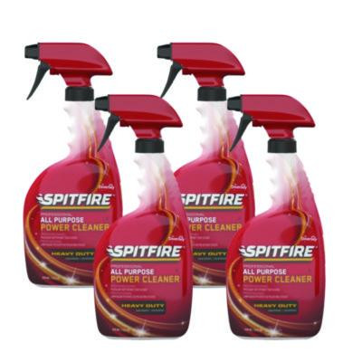 Spitfire All Purpose Power Cleaner, Fresh Crisp Pine Scent, Liquid, 32 Oz Spray Bottle, 4/Carton