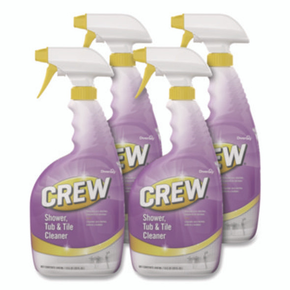 Crew Shower, Tub And Tile Cleaner, Liquid, 32 Oz, 4/Carton