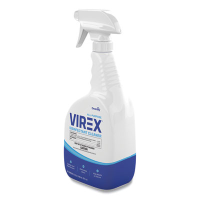 Virex All-Purpose Disinfectant Cleaner, Citrus Scent, 32 Oz Spray Bottle, 8/Carton
