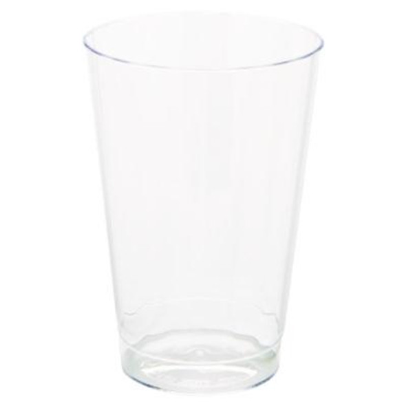 Classic Crystal Plastic Tumblers, 12 Oz, Clear, Fluted, Tall, 20/Pack, 12 Packs/Carton
