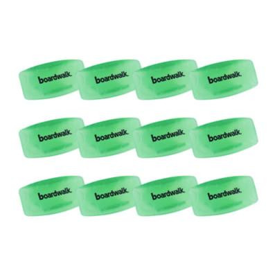 Toilet Bowl Clip, Cucumber Melon Scent, Green, 12/Box