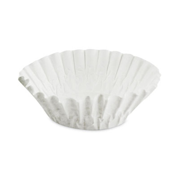 Basket Filters For Drip Coffeemakers, 10 To 12 Cup Size, White, 200/Pack