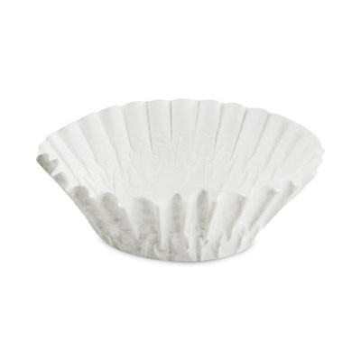 Basket Filters For Drip Coffeemakers, 10 To 12 Cup Size, White, 200/Pack