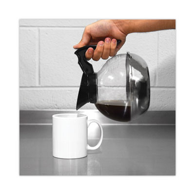Unbreakable Regular Coffee Decanter, 60 Oz, Black Handle