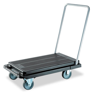 Heavy-Duty Platform Cart, 300 Lb Capacity, 21 x 32.5 x 37.5, Black