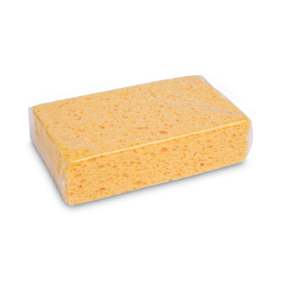 Medium Cellulose Sponge, 3.67 X 6.08, 1.55" Thick, Yellow, 24/Carton