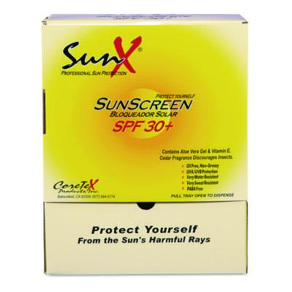 Spf30 Sunscreen, Single Dose Pouch, 100/Box