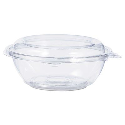 Safeseal Tamper-Resistant, Tamper-Evident Bowls With Dome Lid, 8 Oz, 5.5" Diameter x 2.1" h, Clear, Plastic, 240/Carton
