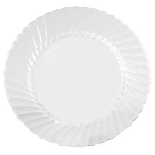Classicware Plates, Plastic, 9" Dia, Clear, 10/Bag, 18 Bags/Carton