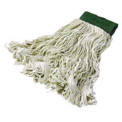 Super Stitch Blend Mop Heads, Cotton/Synthetic, Medium, White, 6/Carton