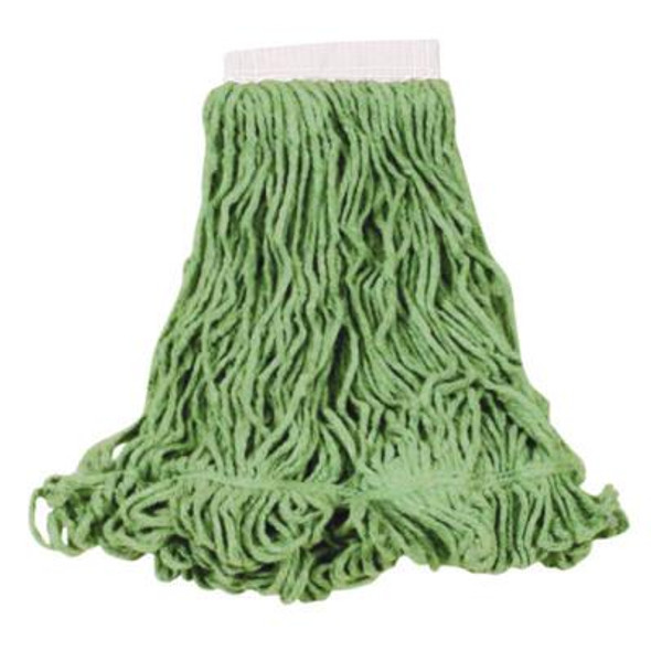 Super Stitch Blend Mop Heads, Cotton/Synthetic, Green, Large