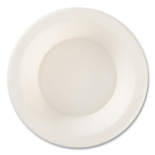 Ecosave Tableware, Bowl, Sugarcane, 16 Oz, White, 25/Pack, 12 Packs/Carton
