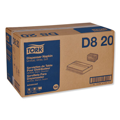 Advanced Soft Minifold Dispenser Napkins, 1-Ply, 13 x 12, White, 6,000/Carton