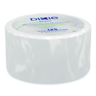 Paper Dinnerware, Plate, 8.5" Dia, White, 125/Pack