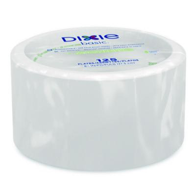 Paper Dinnerware, Plate, 8.5" Dia, White, 125/Pack, 4/Carton