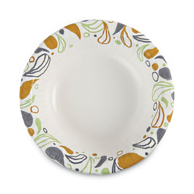 Deerfield Printed Paper Bowl, 12 Oz, Coated/Soak Proof, Multicolor, 125/Pack, 8 Packs/Carton