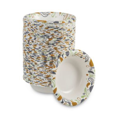 Deerfield Printed Paper Bowl, 12 Oz, Coated/Soak Proof, Multicolor, 125/Pack, 8 Packs/Carton