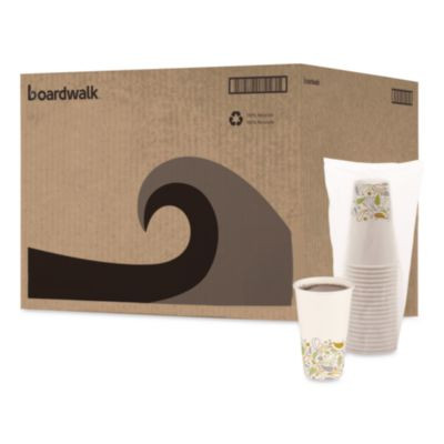 Deerfield Printed Paper Hot Cups, 16 Oz, 50/Sleeve, 20 Sleeves/Carton