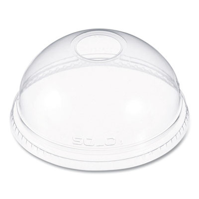 Ultra Clear Dome Cold Cup Lids, Fits 16 Oz To 24 Oz Cold Cups, Plastic, Clear, 1,000/Carton