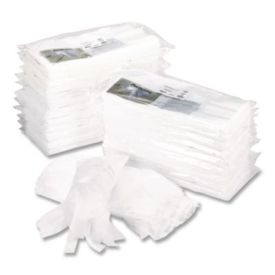 Produster Disposable Replacement Sleeves, Polyester, White, 7" X 18", 50/Pack
