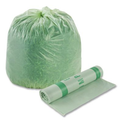 Ecosafe-6400 Bags, 48 Gal, 0.85 Mil, 42" X 48", Green, 40/Box