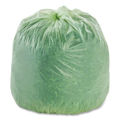 Ecosafe-6400 Bags, 64 Gal, 0.85 Mil, 48" X 60", Green, 30/Box