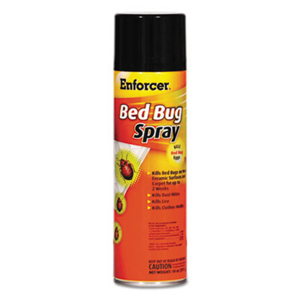 Bed Bug Spray, For Bed Bugs/Dust Mites/Lice/Moths, 14 Oz Aerosol Spray, 12/Carton