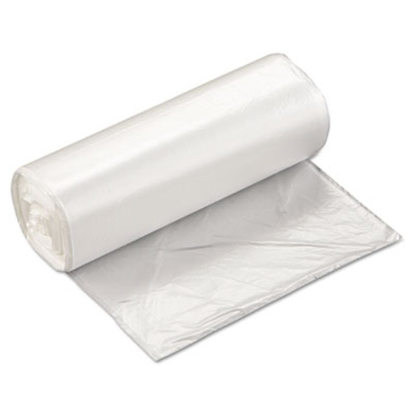 High-Density Commercial Can Liners, 16 Gal, 5 Mic, 24" x 33", Natural, Perforated Roll, 50 Bags/Roll, 20 Rolls/Carton