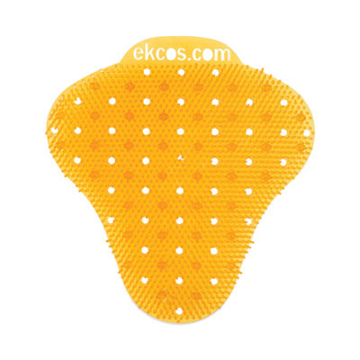 Ekcoscreen Urinal Screens, Citrus Scent, Orange, 12/Carton