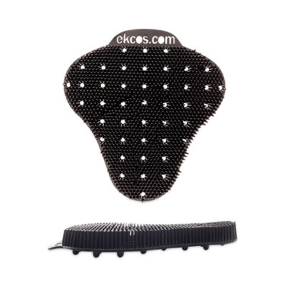 Ekcoscreen Urinal Screens, Mint Scent, Black, 12/Carton