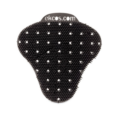 Ekcoscreen Urinal Screens, Mint Scent, Black, 12/Carton