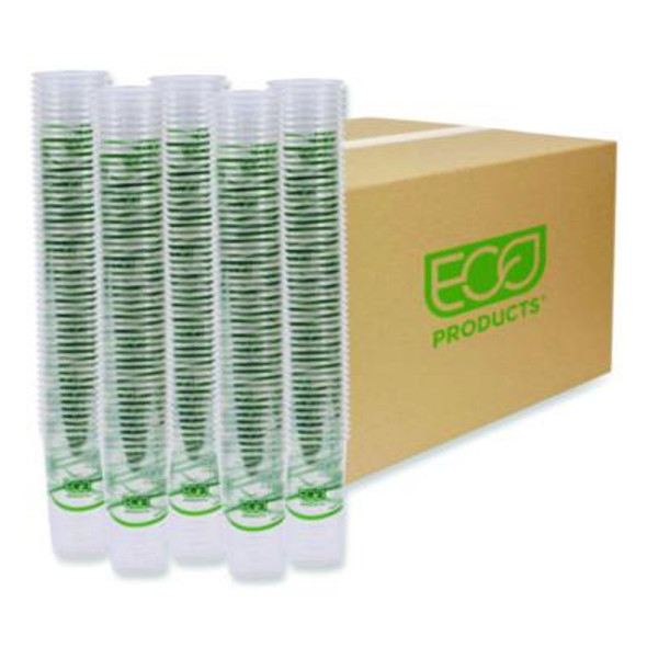 Greenstripe Renewable And Compostable Pla Cold Cups, 24 Oz, Plastic, Clear, 50/Pack, 20 Packs/Carton