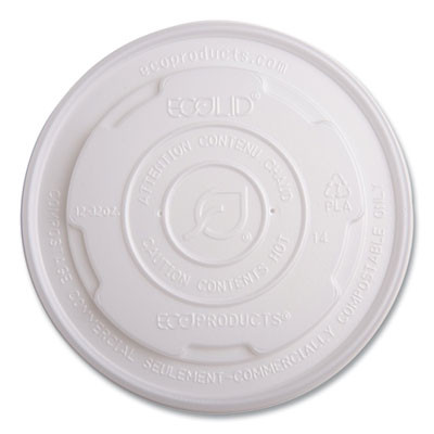 World Art Pla-Laminated Soup Container Lids, For 12 Oz To 32 Oz Containers, White, Plastic, 50/Pack, 10 Packs/Carton