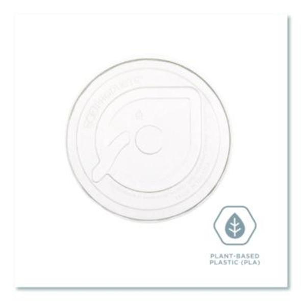 Greenstripe Cold Cup Flat Lids, Fits 9 Oz To 24 Oz Cold Cups, Plastic, Clear, 100/Pack, 10 Packs/Carton