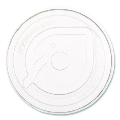 Greenstripe Cold Cup Flat Lids, Fits 9 Oz To 24 Oz Cold Cups, Plastic, Clear, 100/Pack, 10 Packs/Carton