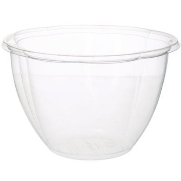Salad Bowls, 48 Oz, 6.69" Diameter x 4.38" h, Clear, Plastic, 300/Carton