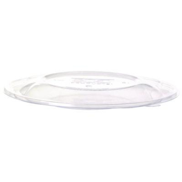 Salad Bowls With Lids, Squat, 64 Oz, 9.5" Diameter x 3.2" h, Clear, Plastic, 150/Carton